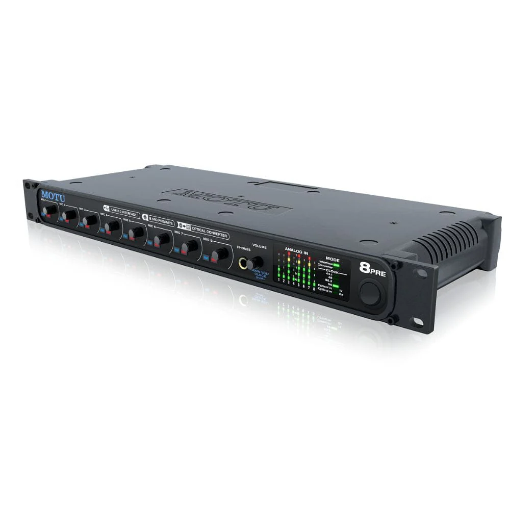 Motu 8 Pre 16-in/12-out USB 2.0 Audio Interface - Image 3