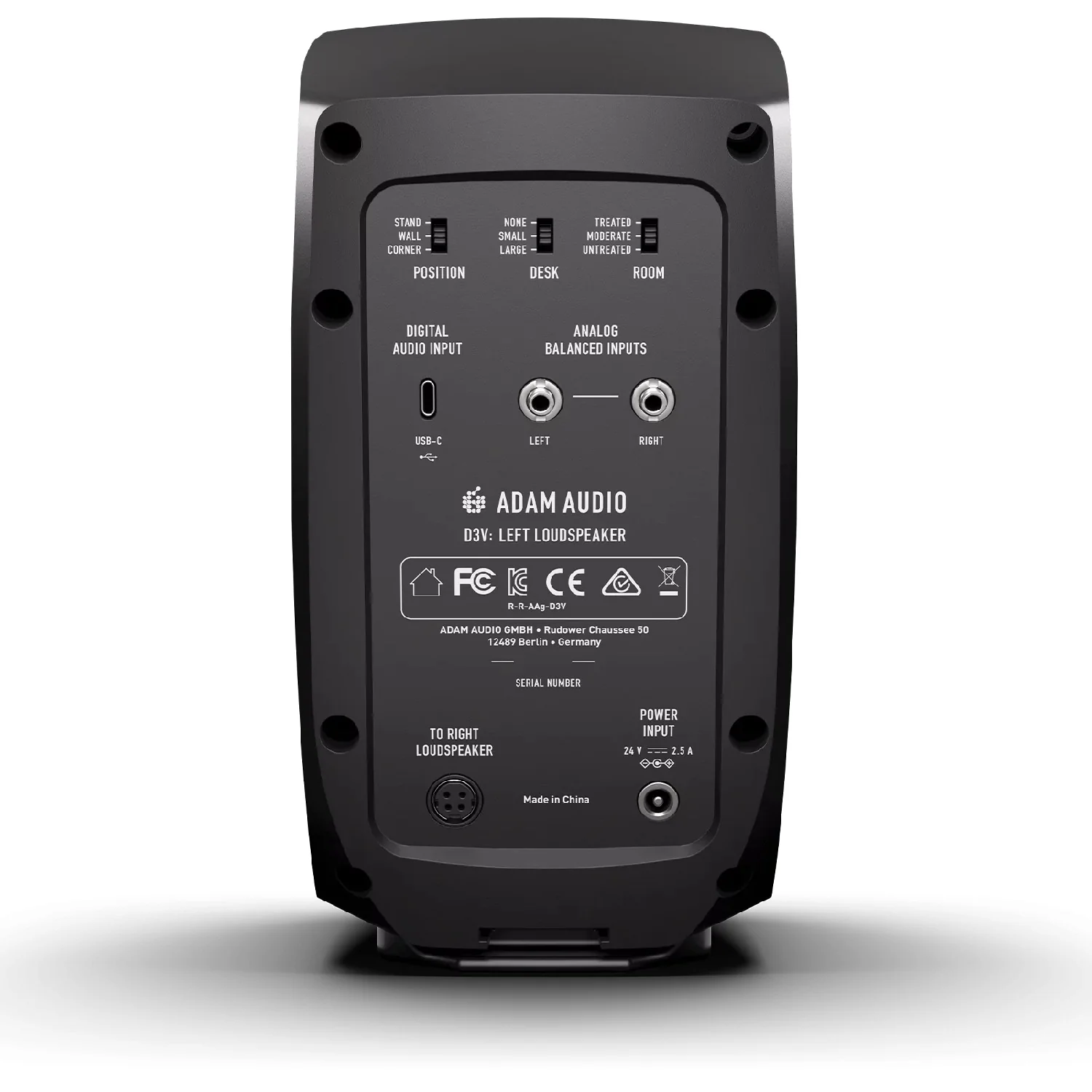 Adam Audio D3V Active Desktop Monitoring - Pair - Black - Image 4