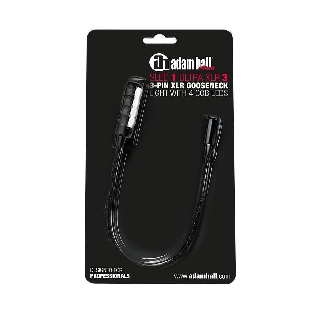 Adam Hall Sled 3-Pin XLR Gooseneck Light Stands with 4 COB Leds - Image 7