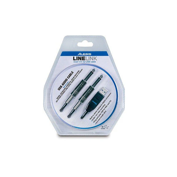 Alesis Line Link Dual-1/4inch-to-USB-Cable 6 Metres