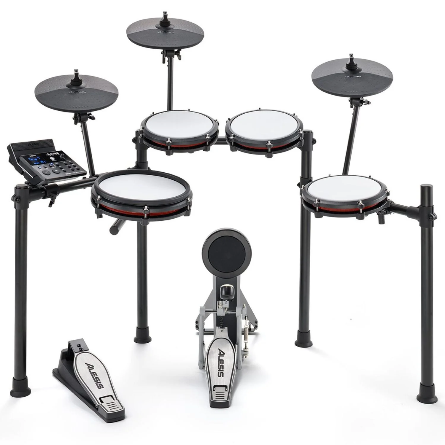 Alesis Nitro Max Kit Eight Piece Electronic Drum Kit with Mesh Heads and Bluetooth