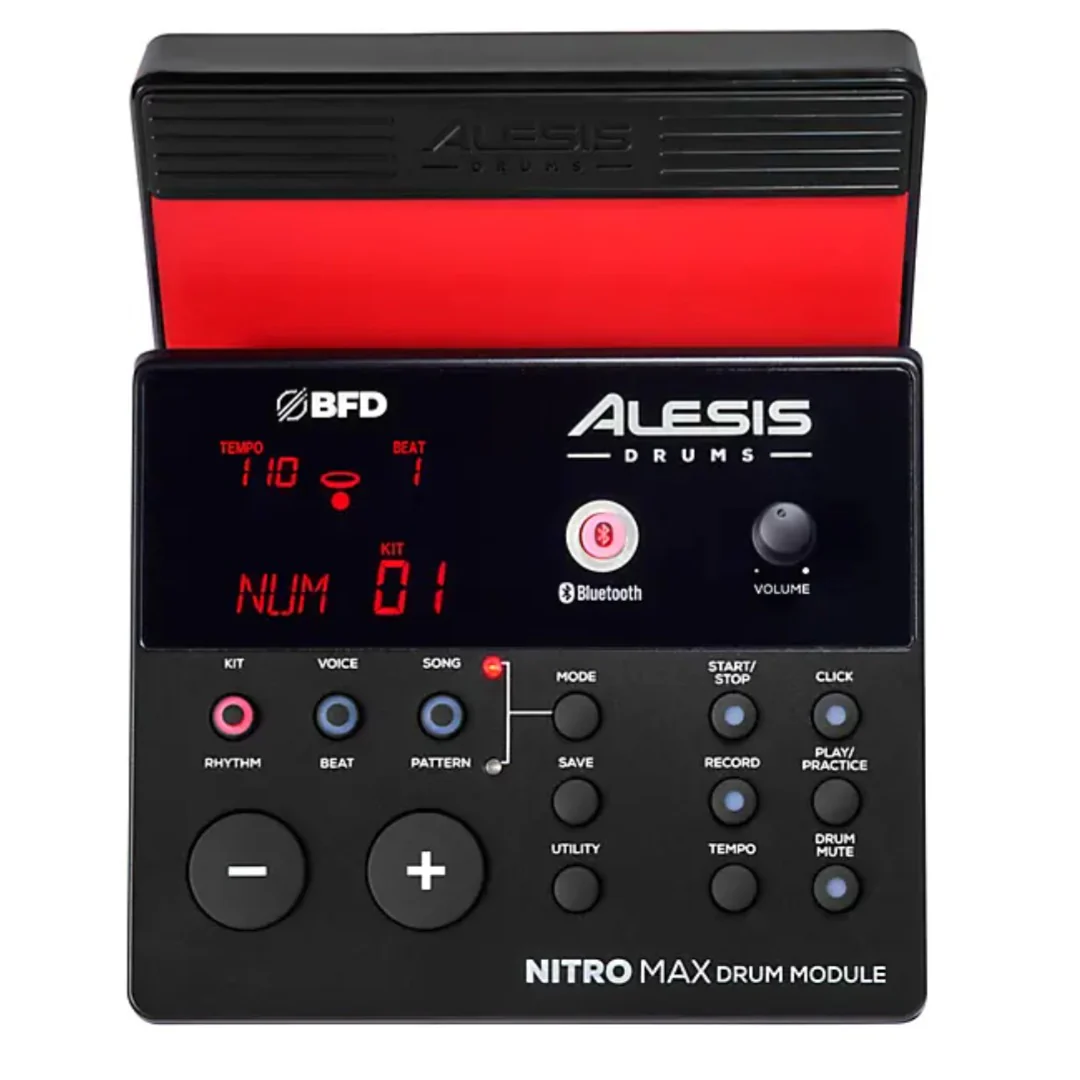 Alesis Nitro Max Kit Eight Piece Electronic Drum Kit with Mesh Heads and Bluetooth - Image 24