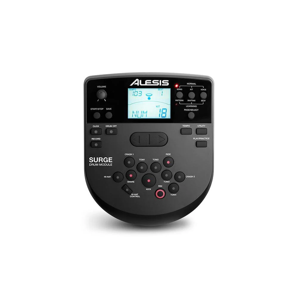 Alesis Surge Mesh Kit Eight-Piece Electronic Drum Kit with Mesh Heads - Image 3