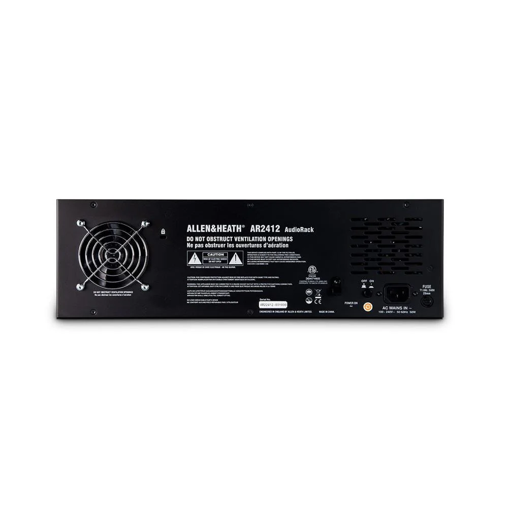 Allen & Heath AR2412 24 XLR Input AudioRack Digital Stage Box - Image 3