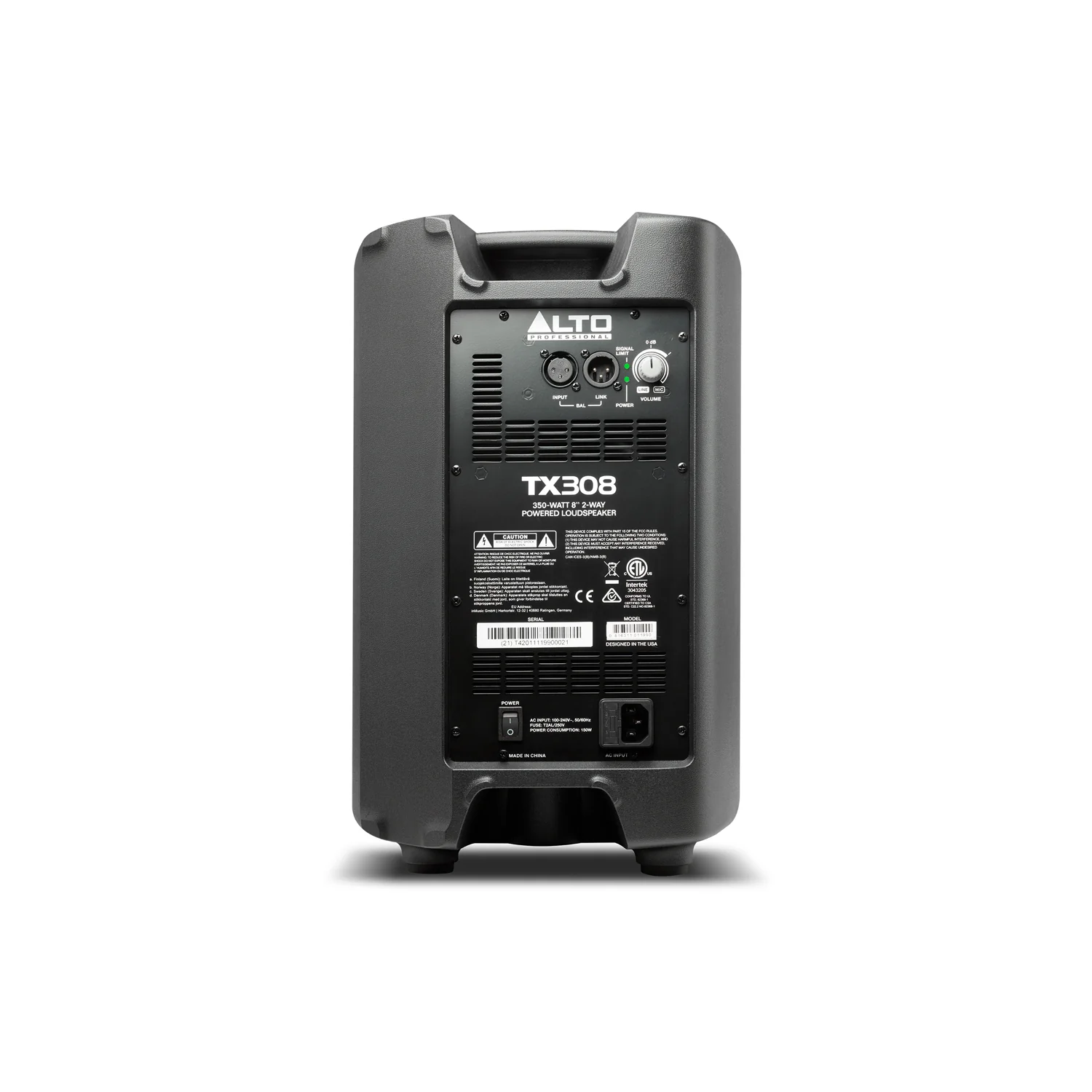 Alto TX3 Series TX308 350-Watt 8" 2-Way Powered Loudspeaker - Image 4