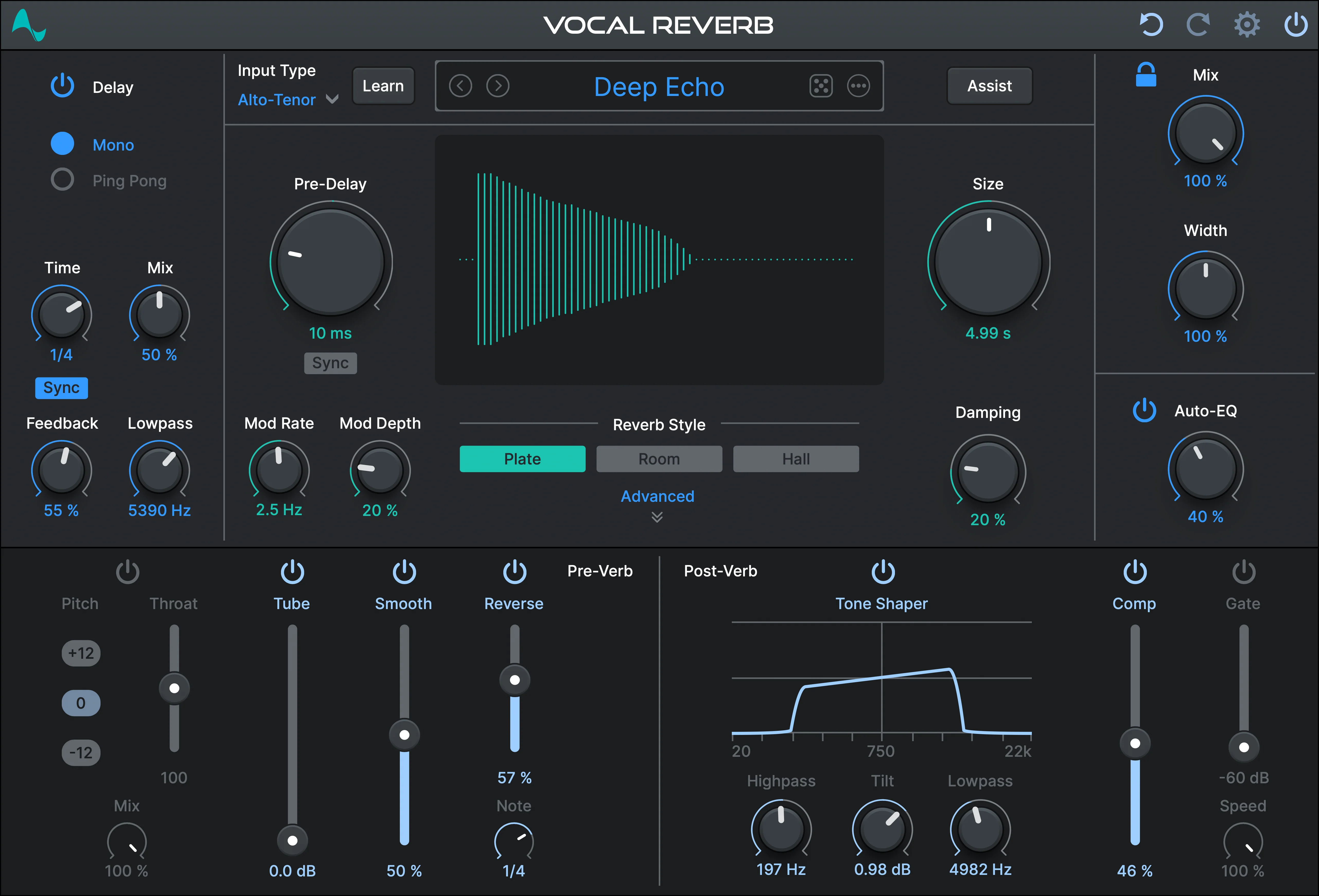 Antares Auto-Tune Vocal Reverb: Vocal Reverb Plugin - Image 2