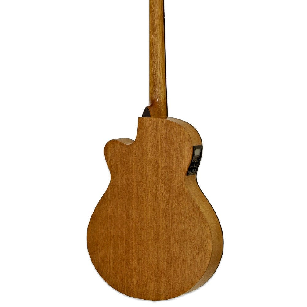 Aria FET M1 Cutaway Electro Acoustic Guitar With 4 Band EQ + Tuner - Natural - Image 6