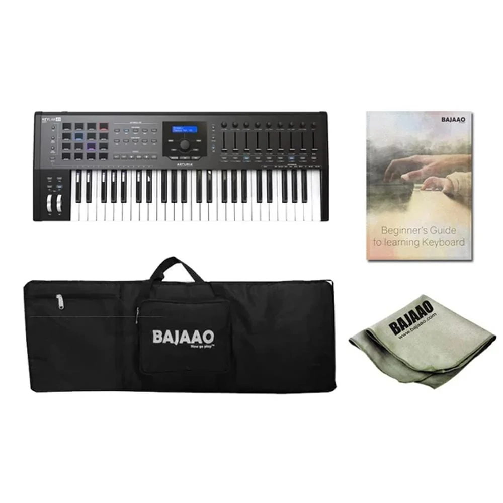 Arturia Keylab 49 MKII Midi Keyboard Controller With Gigbag, Polishing Cloth& Ebook