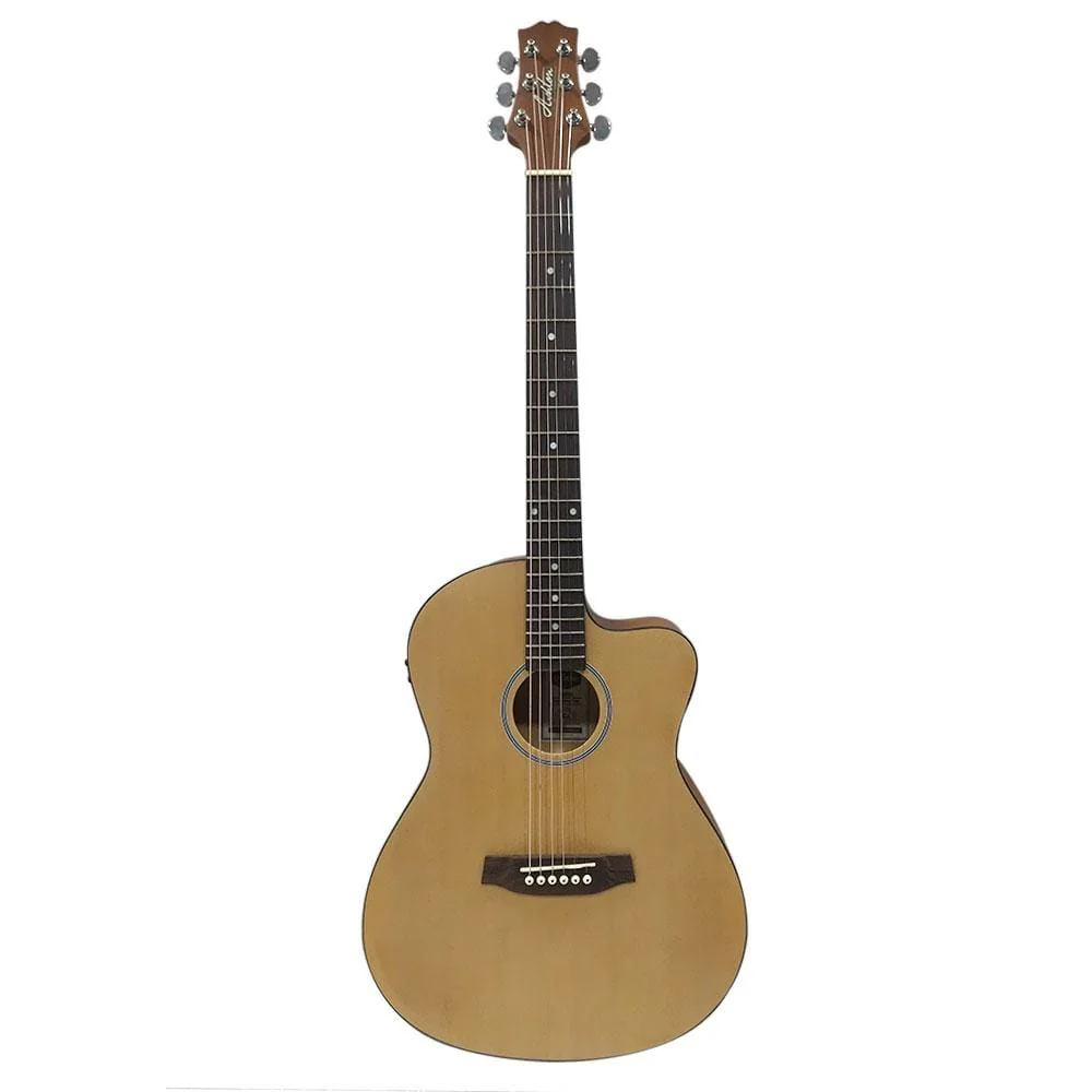 Ashton D10CEQ 39-inch Cutaway Electro Acoustic Guitar With Gigbag, Picks, Strap, Cloth & Ebook - Image 18