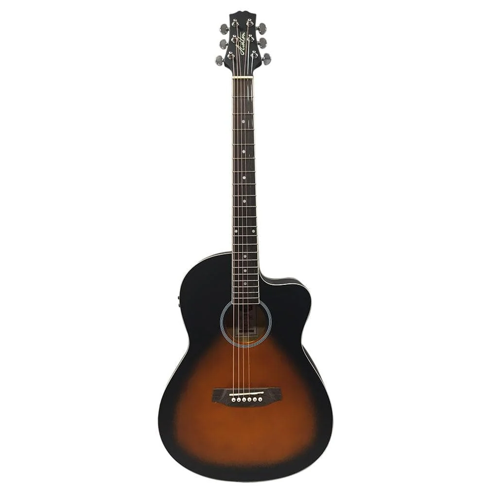 Ashton D10CEQ 39-inch Cutaway Electro Acoustic Guitar With Gigbag, Picks, Strap, Cloth & Ebook - Image 23