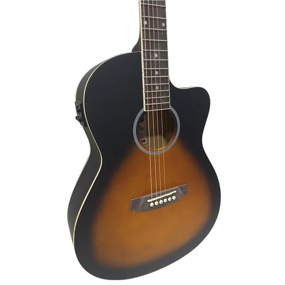 Ashton D10CEQ 39-inch Cutaway Electro Acoustic Guitar With Gigbag, Picks, Strap, Cloth & Ebook - Image 25