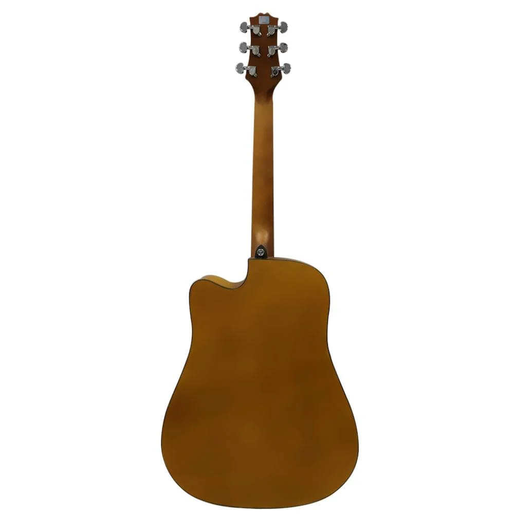 Ashton D20C NTM Dreadnought Cutaway Acoustic Guitar  - Natural Matte - Image 3