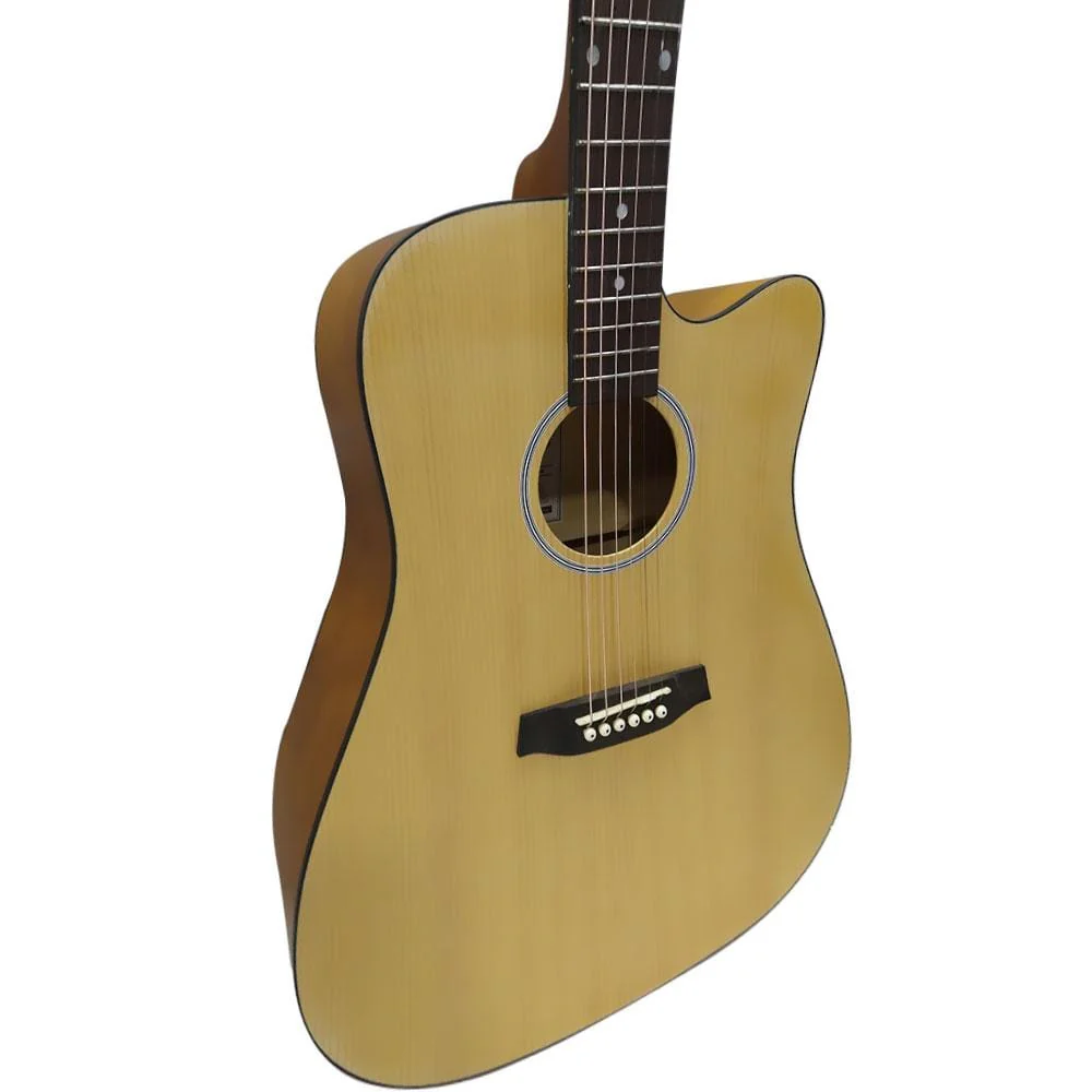 Ashton D20C NTM Dreadnought Cutaway Acoustic Guitar  - Natural Matte - Image 6