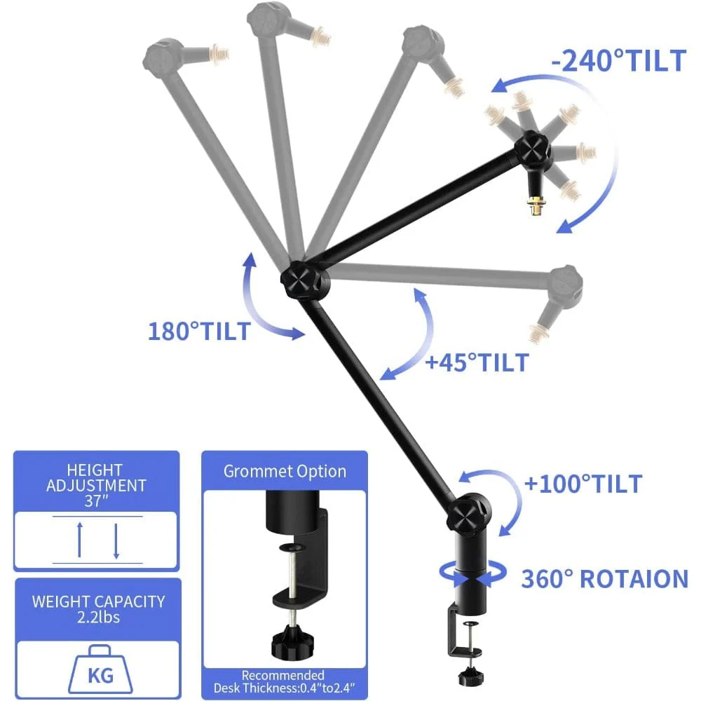 Audio Array AA-15 Microphone Arm Stand - Image 3