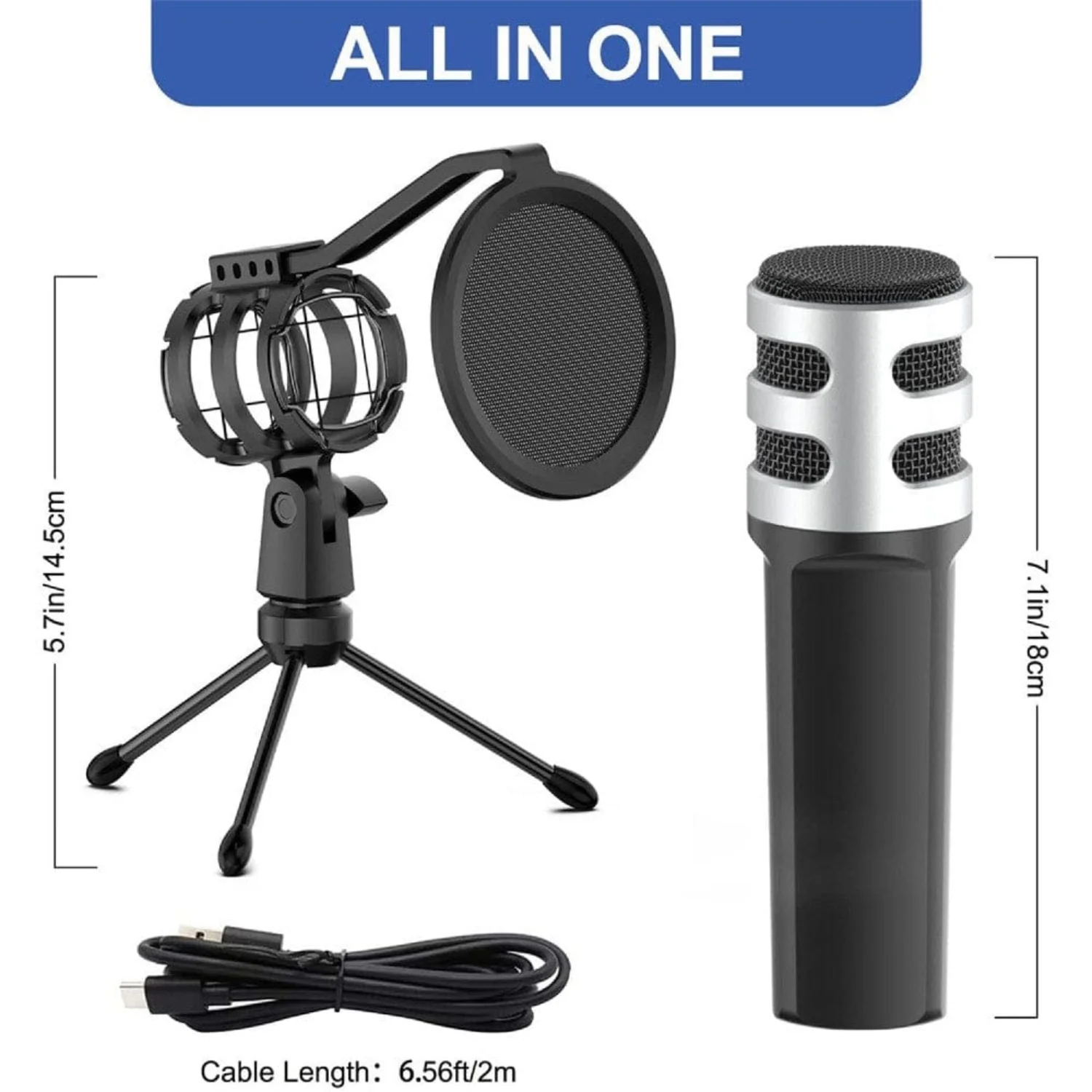 Audio Array AM-C4 USB Plug & Play Condenser Microphone Kit - Image 4