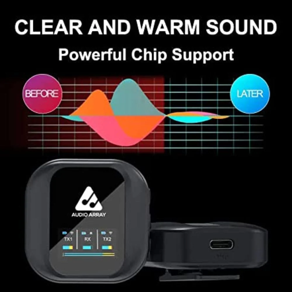 Audio Array AM-W10 Dual Channel 2.4 Ghz Wireless Pocket Sized Microphone System - Image 4