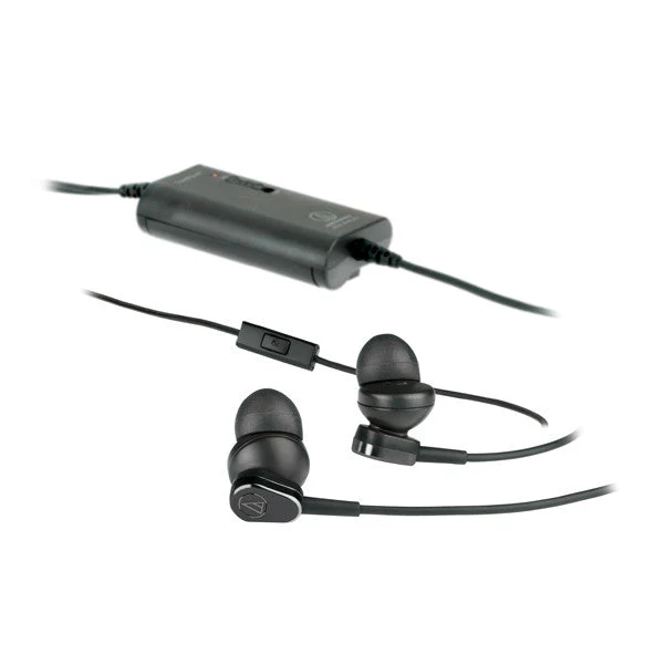 Audio-Technica ATH-ANC33IS QuietPoint Active Headphones - Black - Image 2