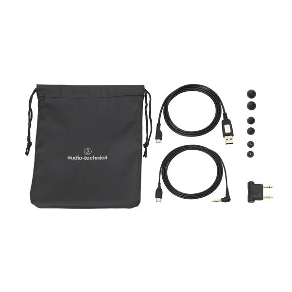 Audio-Technica ATH-ANC40BT QuietPoint Active Wireless Headphones - Black - Image 3