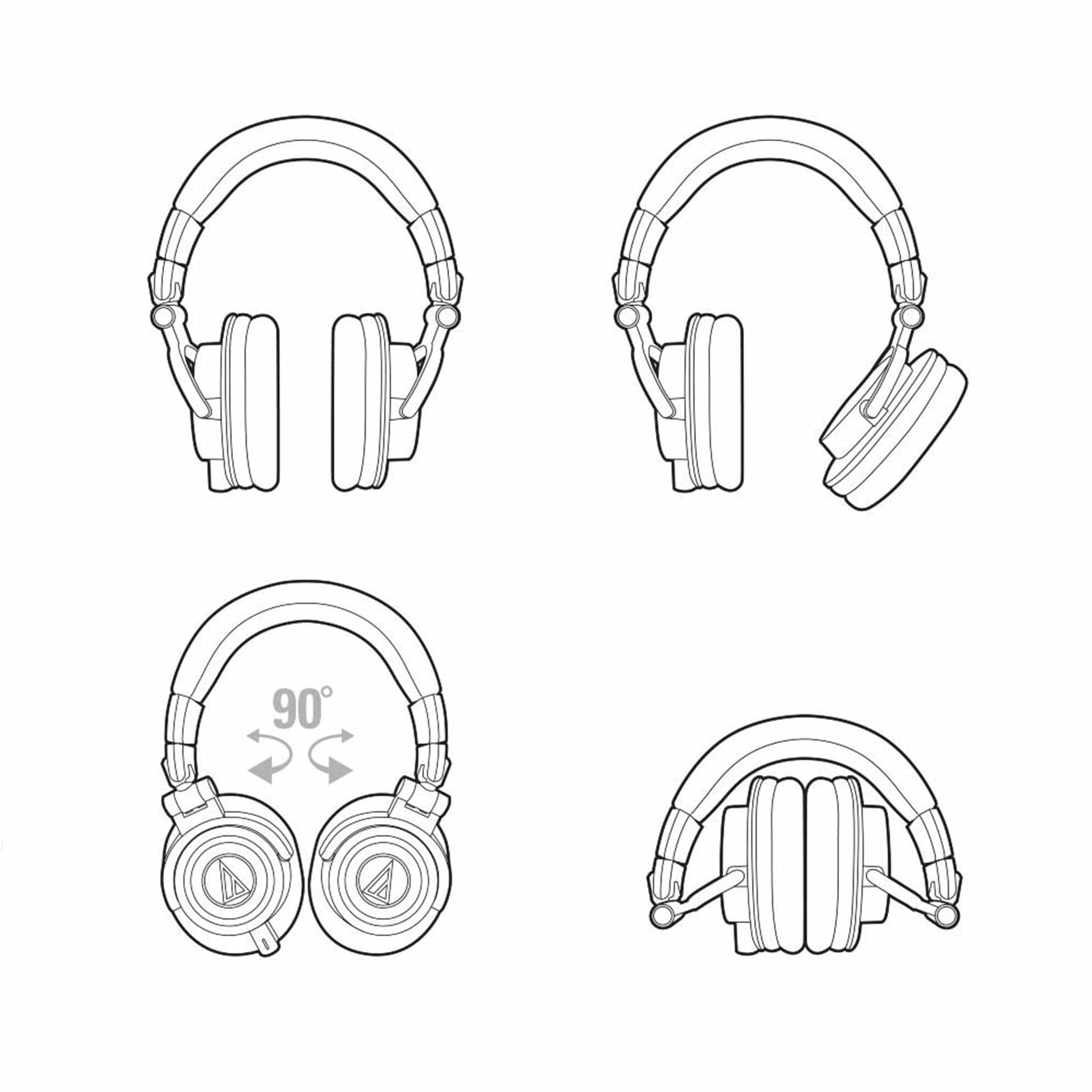 Audio-Technica ATH M50X Professional Monitor Headphones - Image 13