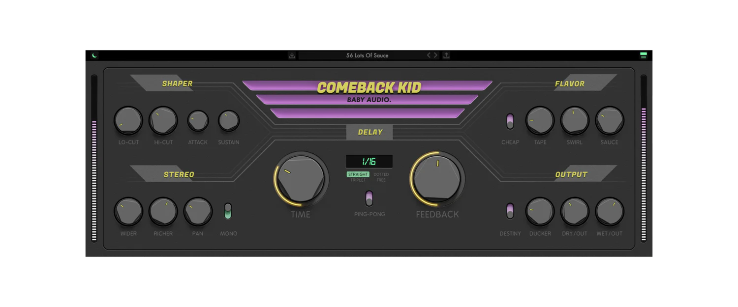 Baby Audio Comeback Kid Transient Shaper – Professional Audio Software & Plugin