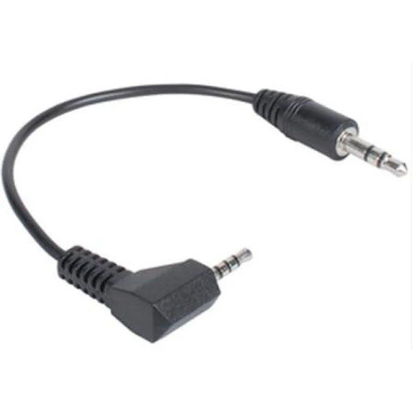 BAJAAO 2.5mm 4C Right Angle Plug to 3.5mm Stereo Plug Adapter 6inch