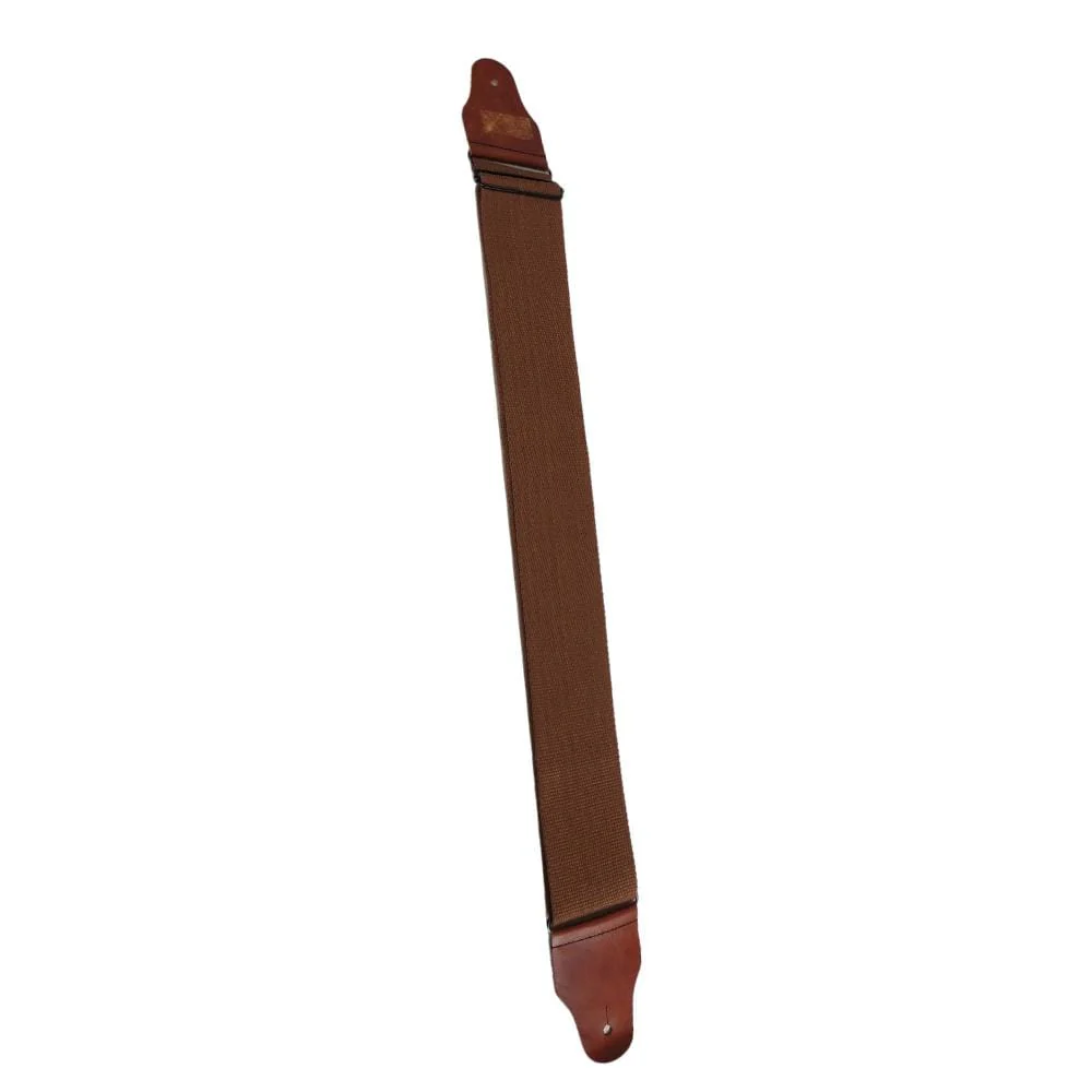 Bajaao 2.9 Inch Cotton Guitar Strap - Brown for Electric / Acoustic / Bass Guitar- Brown - Image 3