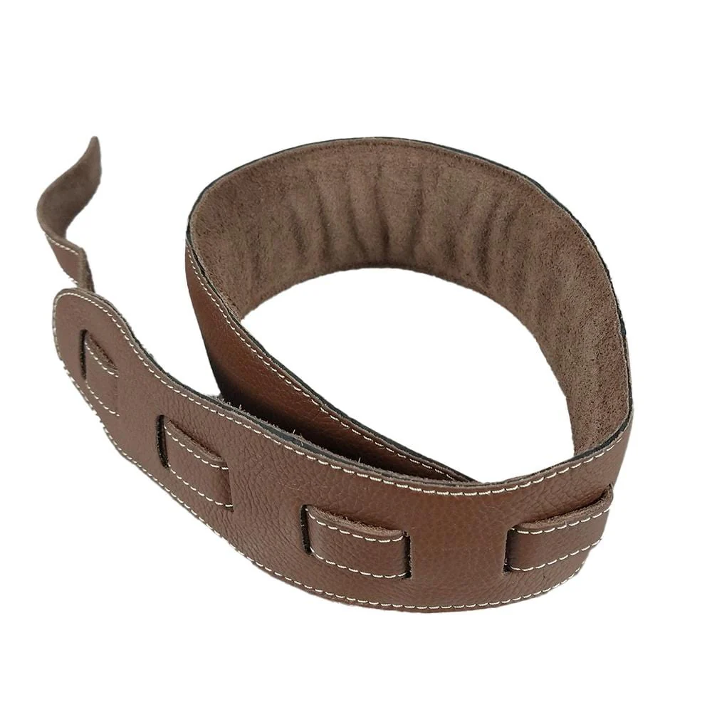 Bajaao Premium Leather Soft Padded Guitar Strap for Electric / Acoustic / Bass Guitar - Image 5
