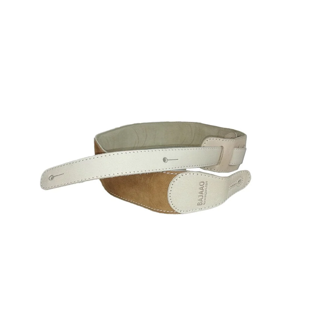 Bajaao 2.5 Inch Leather Guitar Strap for Electric / Acoustic / Bass Guitar