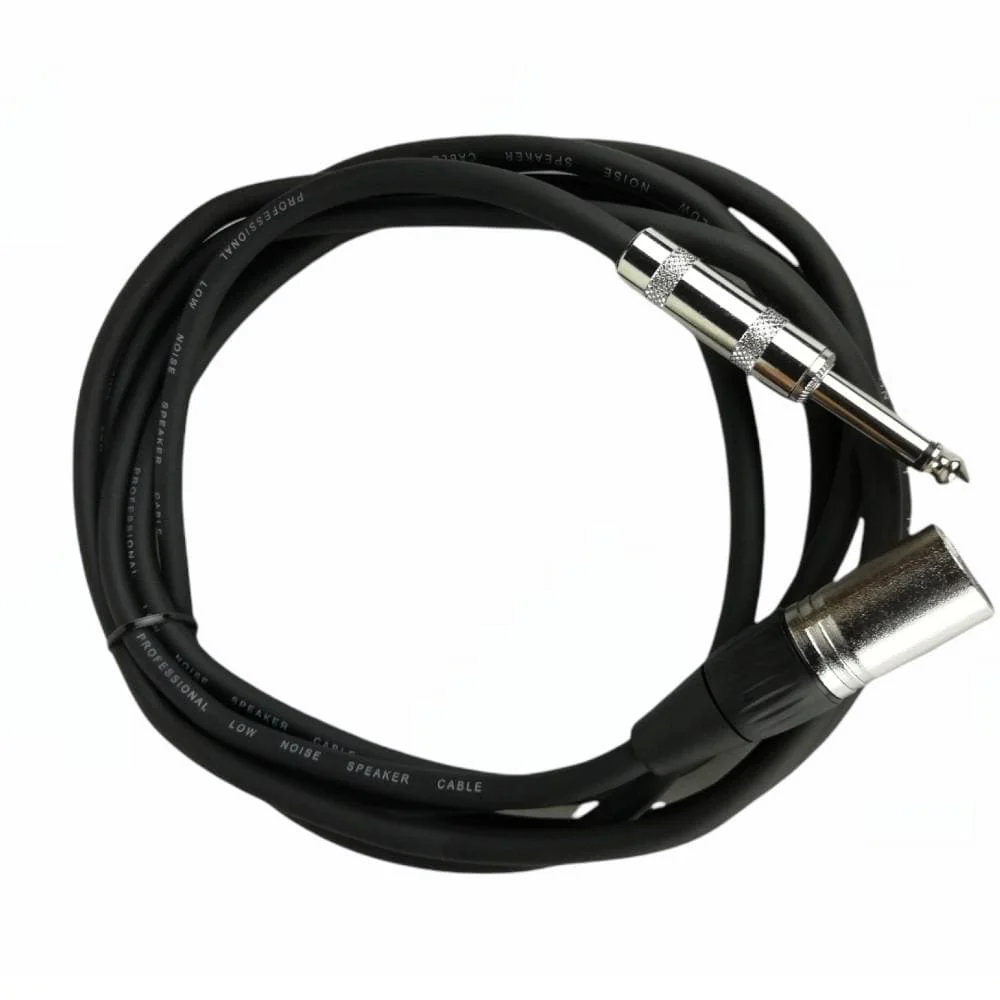 Bajaao TS to XLR Unbalanced Microphone / Speaker Cable - Black - Image 2