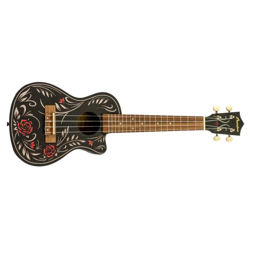 Bamboo New Generation Black Edition Series Concert Ukulele with Gig Bag - Image 6