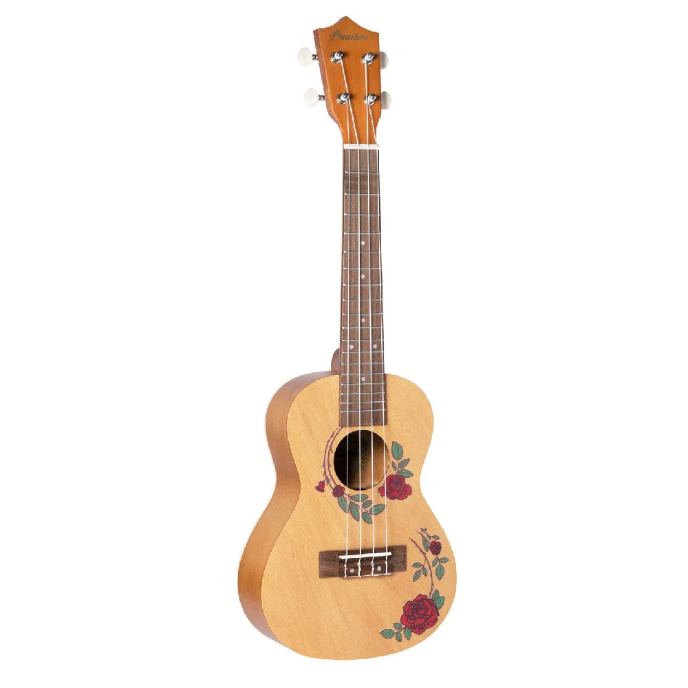 Bamboo New Generation Flower Line Series Concert Ukulele with Gig Bag - Image 3