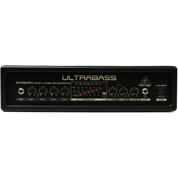Behringer BXD3000H UltraBass Amp Head with Compressor