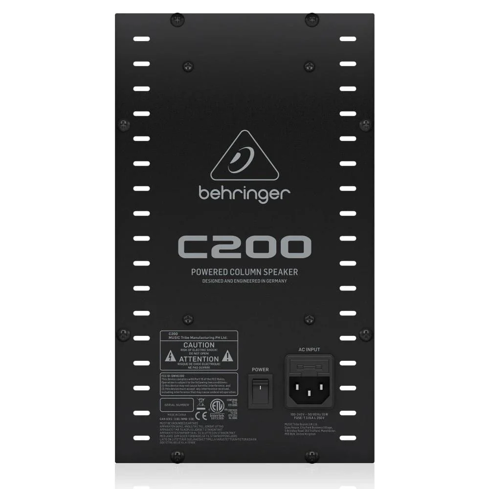 Behringer C-200-Watts 2-Way Active Column PA Speaker with 8 Inch Subwoofer - Image 5