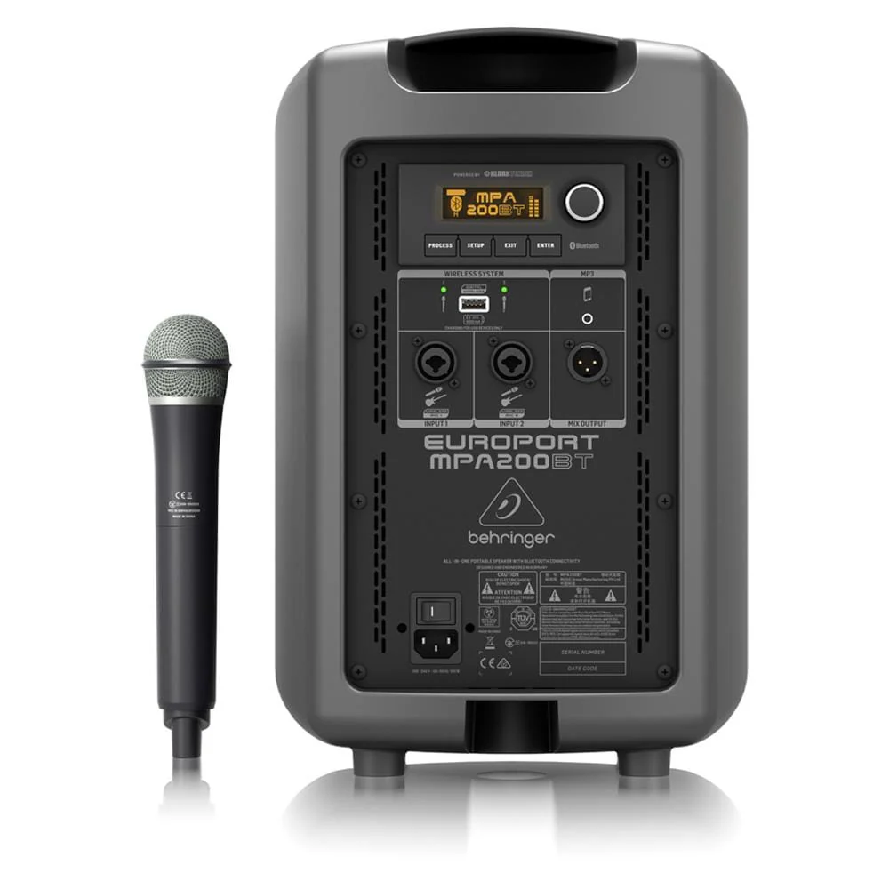 Behringer Europort MPA200BT Portable PA Speaker with Wireless Microphone - Image 3