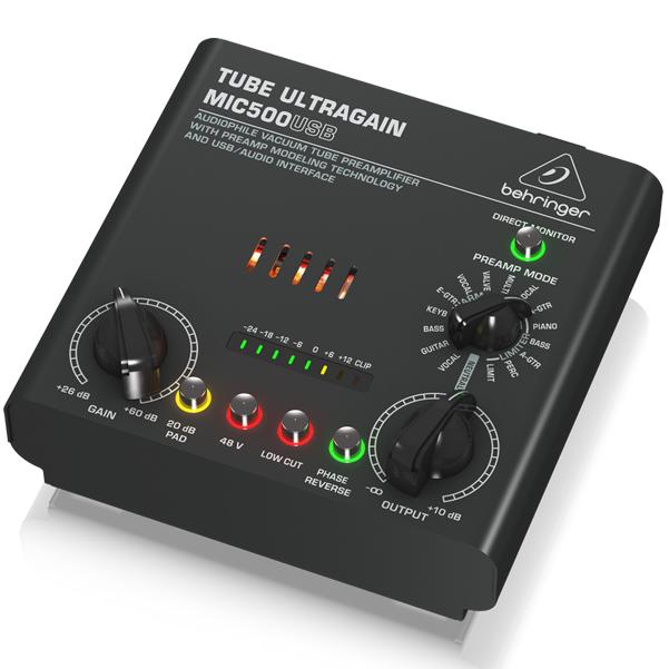 Behringer MIC500USB Tube Ultragain Audiophile Vacuum Tube Preamplifier - Image 2