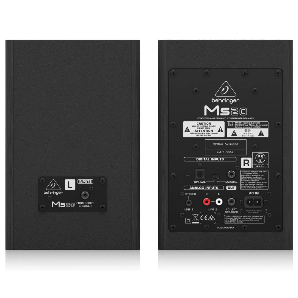 Behringer MS20 24-Bit/192 kHz Digital 20-Watt Stereo Near Field Monitors - Image 4