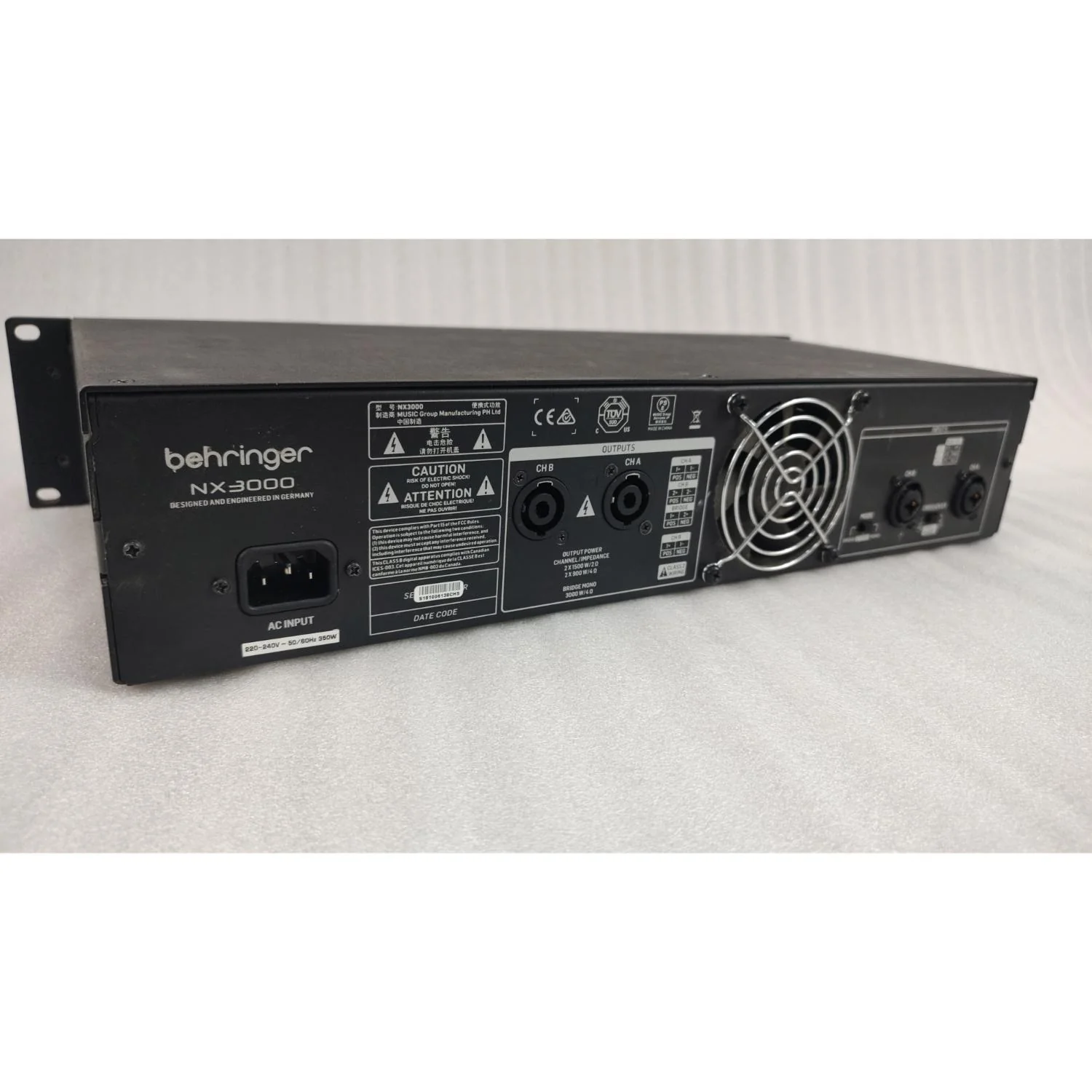 Behringer NX3000 Portable Power Amplifier - Open Box - Image 6