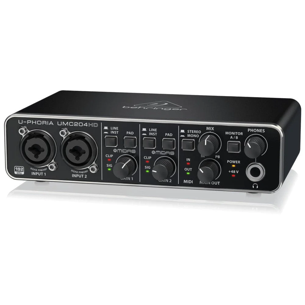 Behringer U-PHORIA UMC204HD 2X4 Audio Interface - Image 4