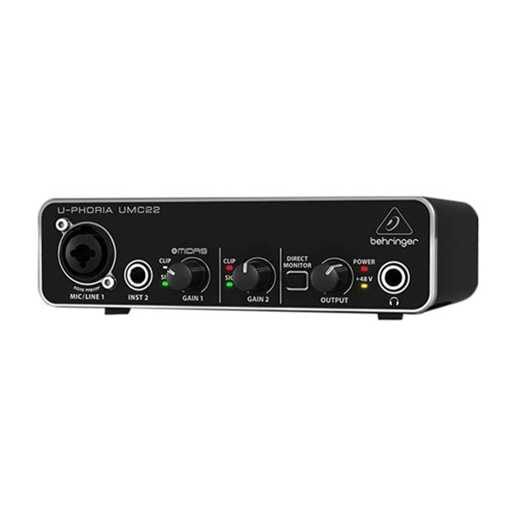 Behringer UMC22 2-Channel USB Audio Interface with Midas Mic Pre Amplifier with XLR Cable, Polishing Cloth & Ebook - Image 5