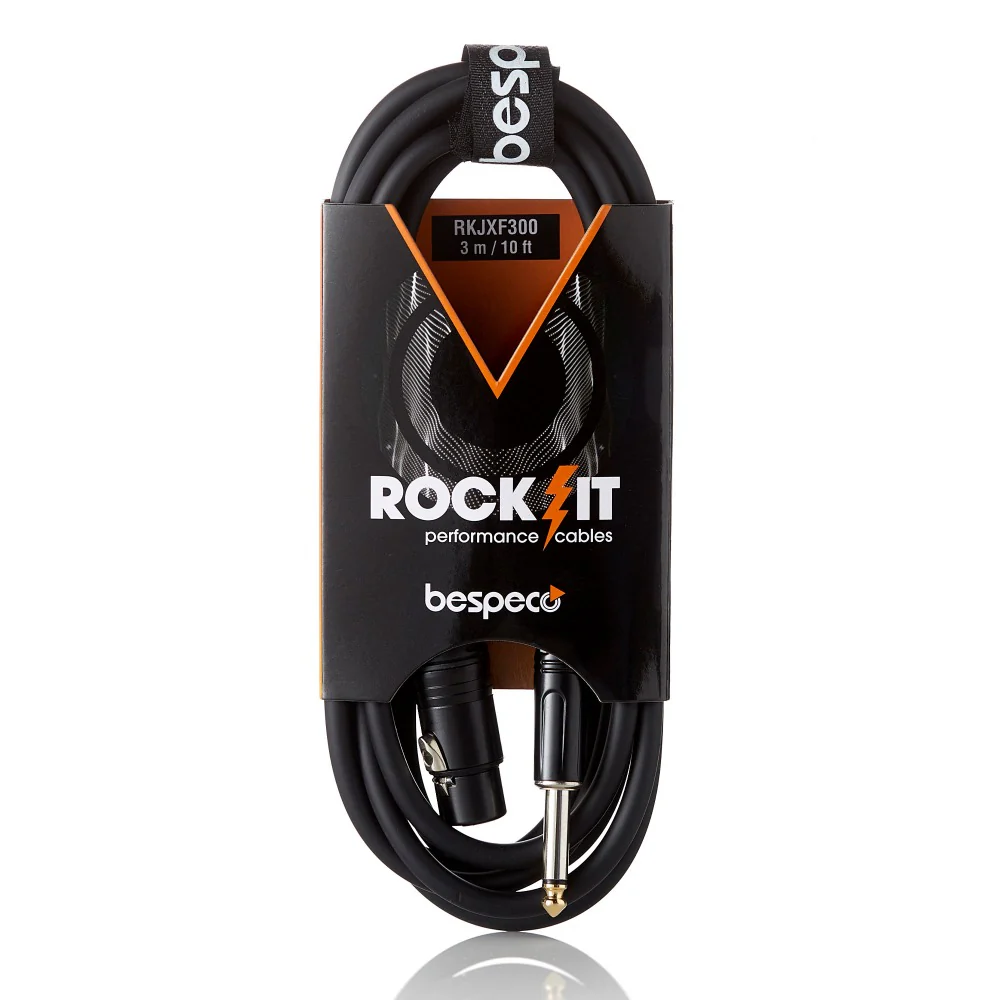 Bespeco RKJXF Jack Mono XLR F-L Rockit Microphone Cable