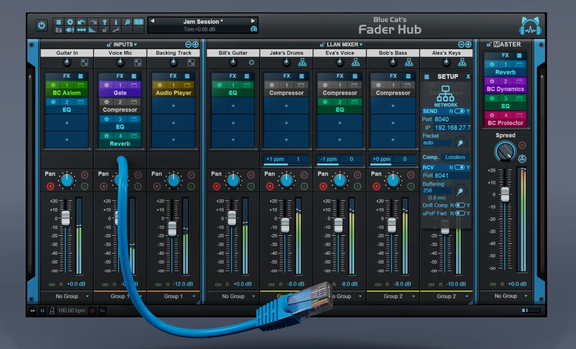 Blue Cat Fader Hub: Fader Hub Plugin