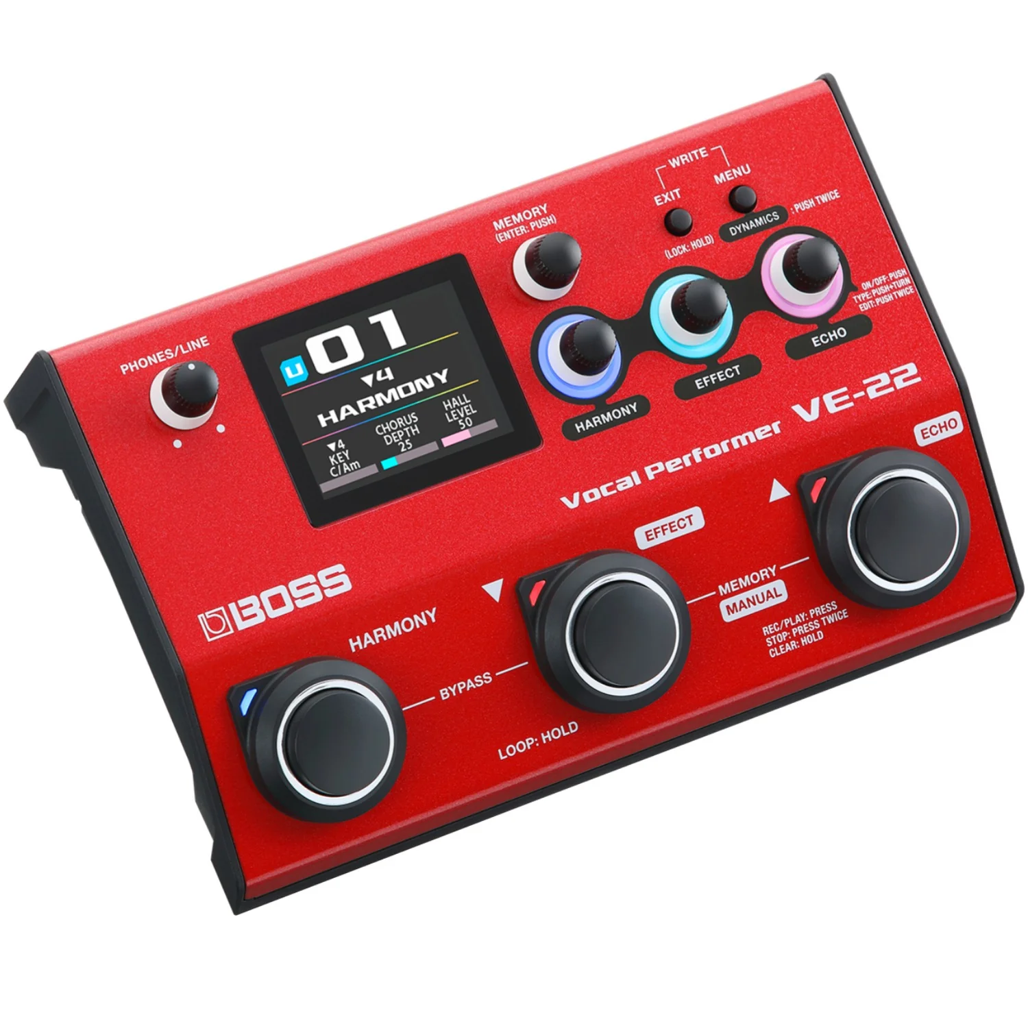 Boss VE-22 Vocal Performer Effect Pedal - Image 2