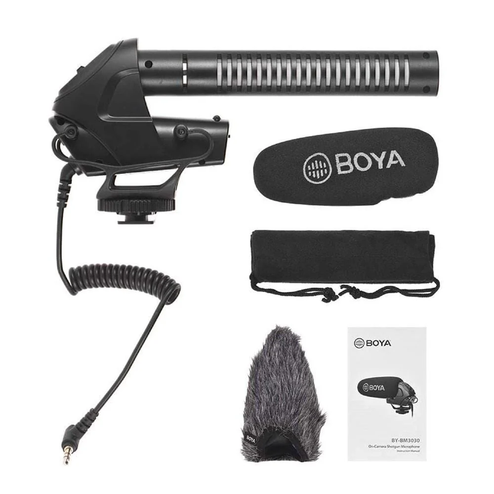Boya BY-BM3030 On-Camera Super-Cardioid Condenser Shotgun Microphone - Image 7