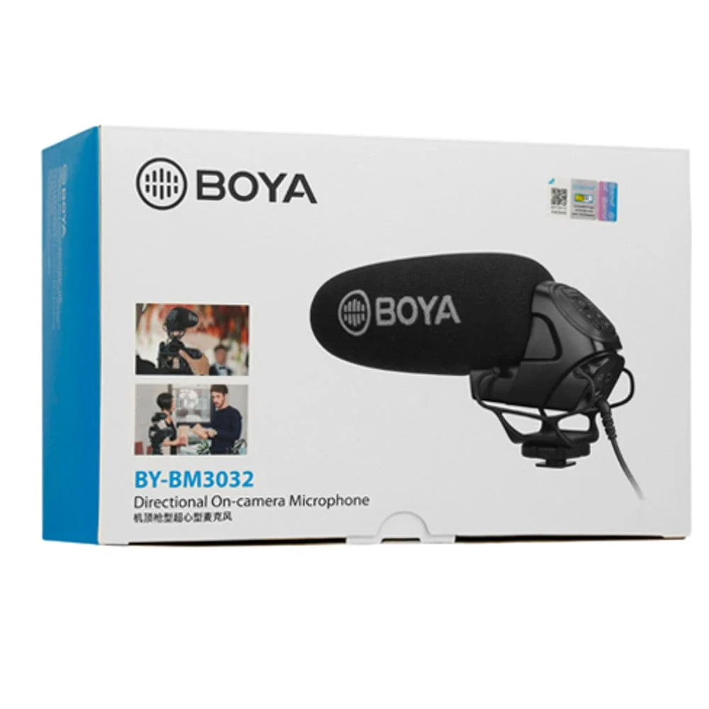Boya BY-BM3032 Directional On-Camera Super-Cardioid Shotgun Condenser Microphone - Image 6