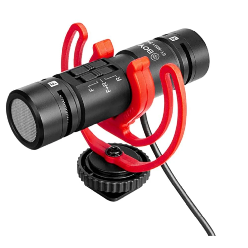Boya BY-MM1 PRO Ultracompact Camera-Mount Dual-Capsule Shotgun Microphone - Open Box