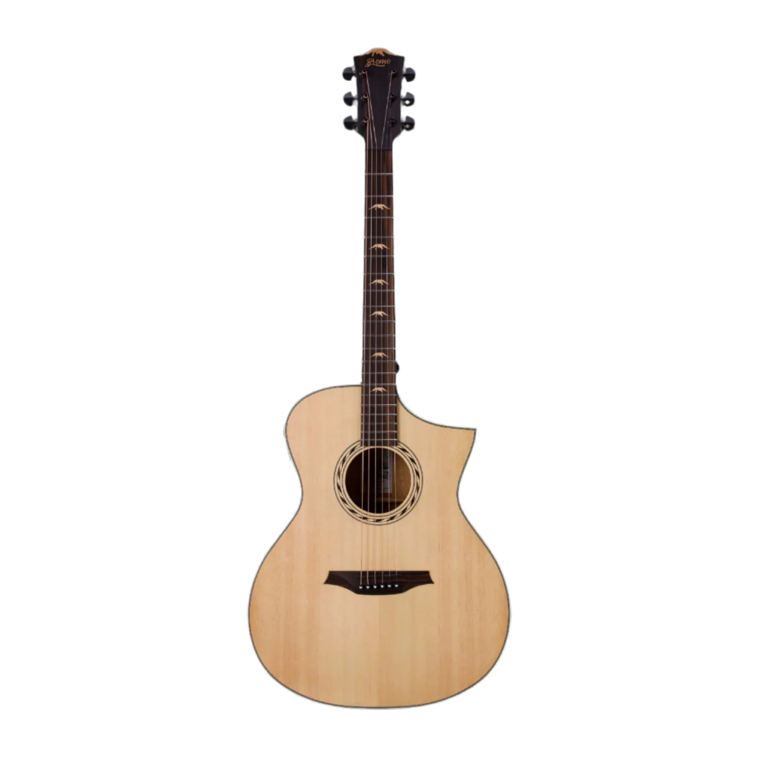 Bromo BAA4CE Appalachian Series Hillside Auditorium 6 String Electro Acoustic Guitar - Image 3