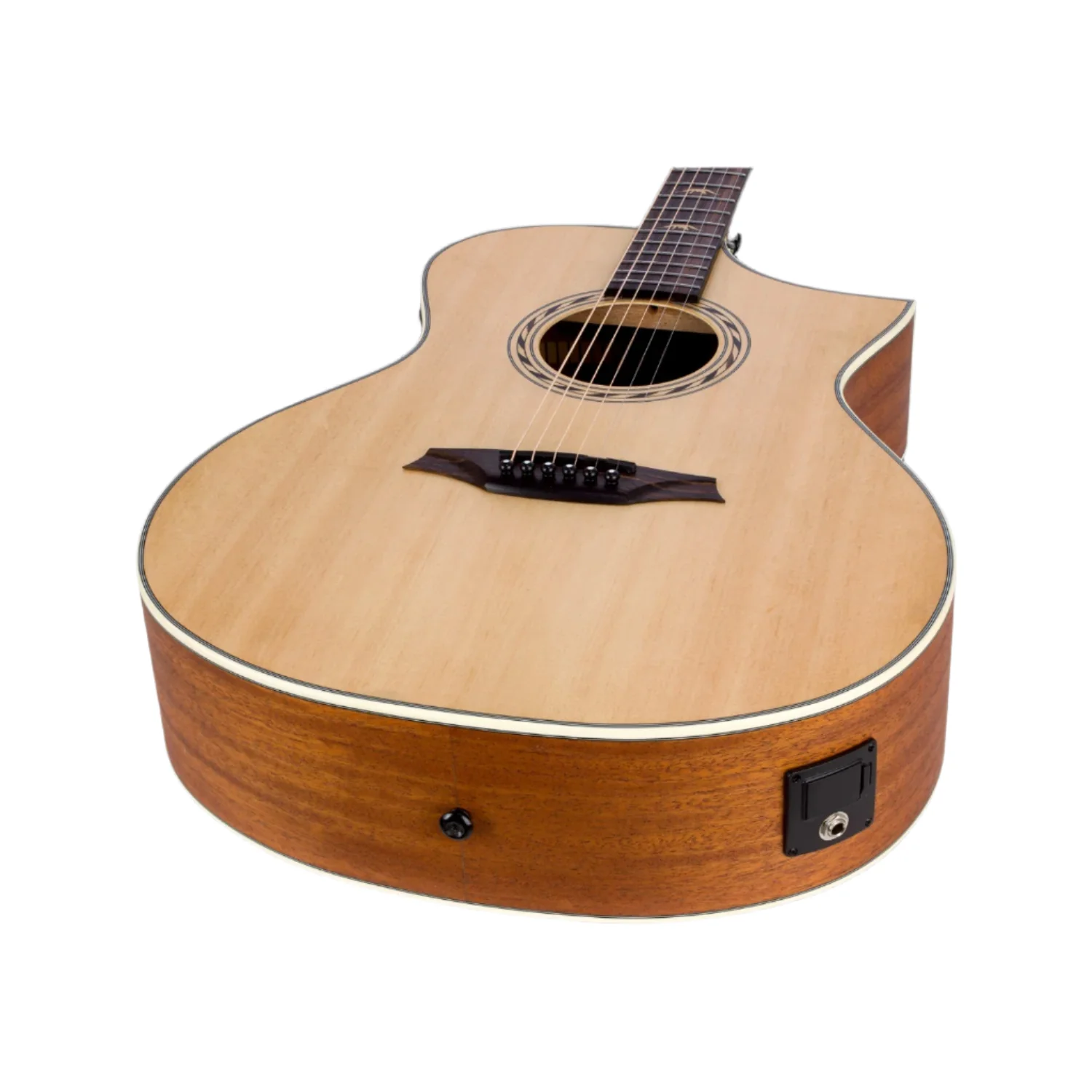 Bromo BAA4CE Appalachian Series Hillside Auditorium 6 String Electro Acoustic Guitar - Image 5
