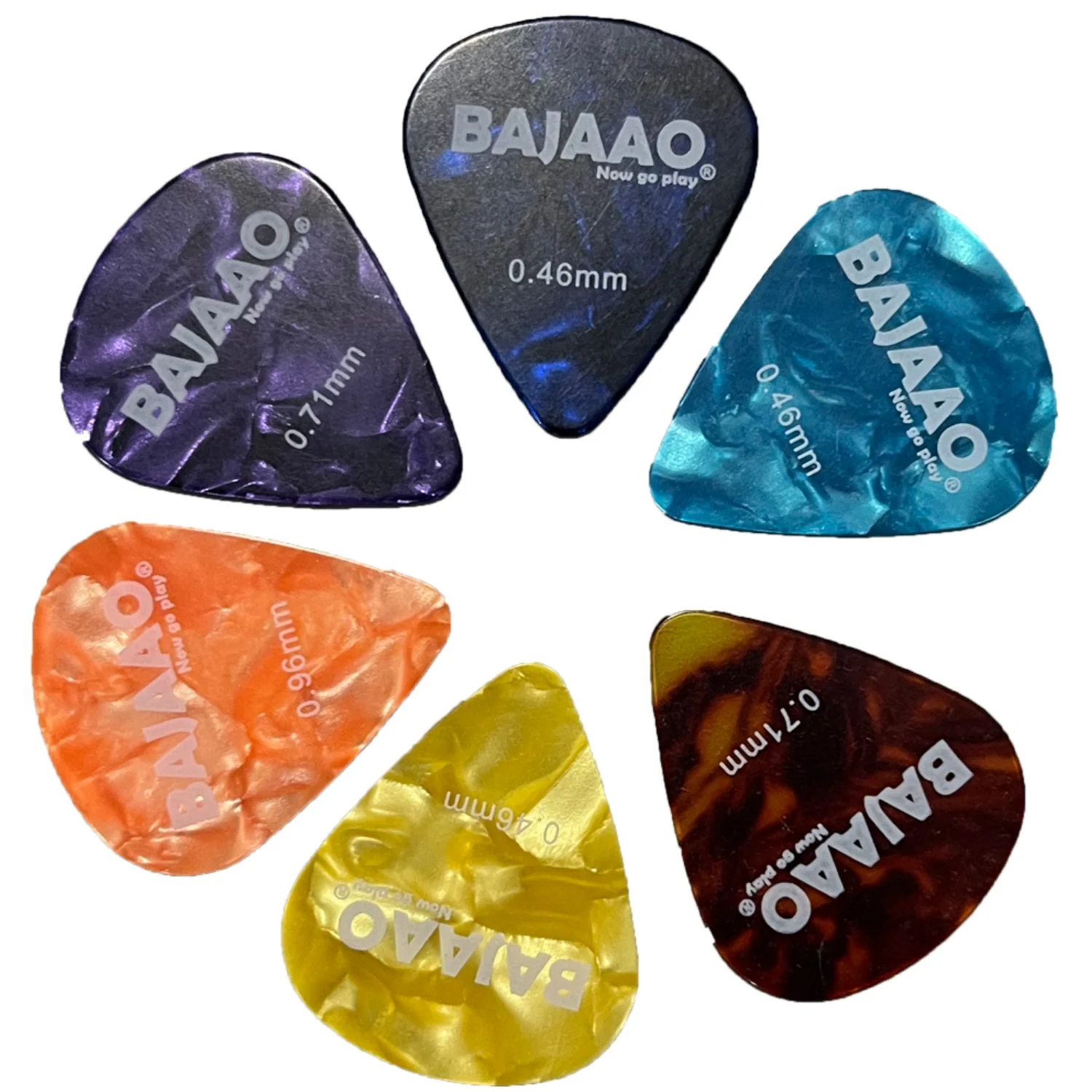 Bundle Celluloid Guitar Pick- Set of 6 Picks