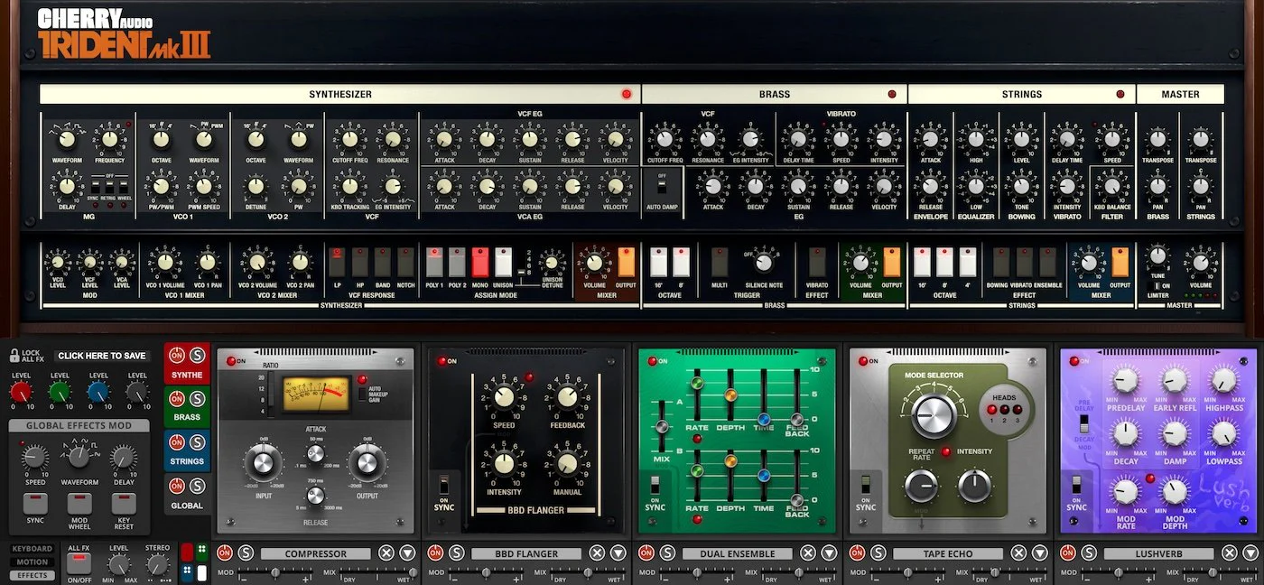 Cherry Audio Trident Synthesizer - Image 3