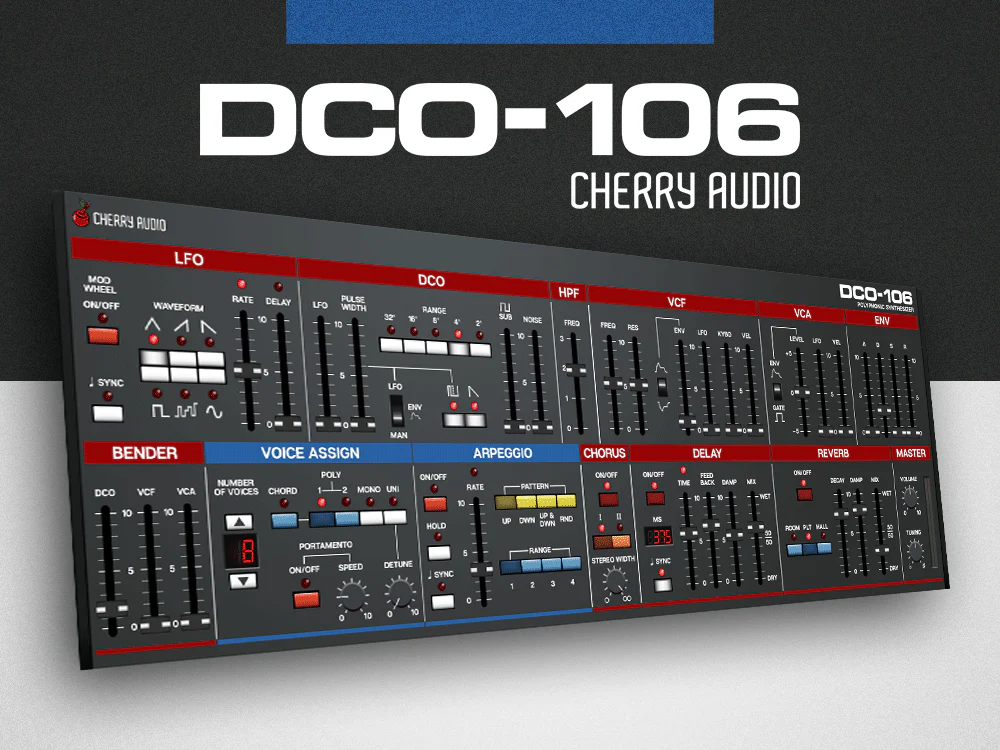 Cherry Audio DCO-106 Polyphonic Synthesizer – Professional Audio Software & Plugin - Image 2